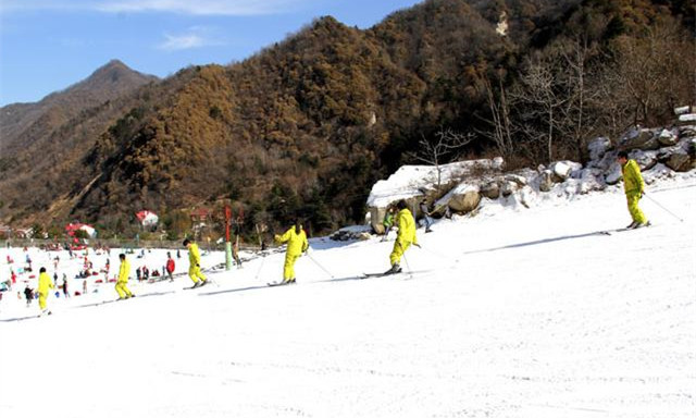 陕西西安沣峪高山滑雪场