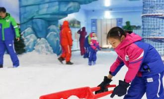 室内冰雪乐园分为哪几个功能区域？